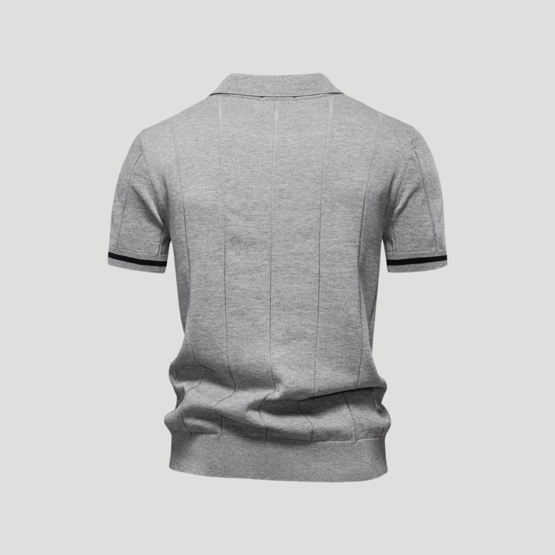 Knit Polo Zip Collar - Montford & Co