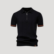 Knit Polo Zip Collar - Montford & Co