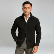 Knitted Wool Cardigan with Buttons - Montford & Co
