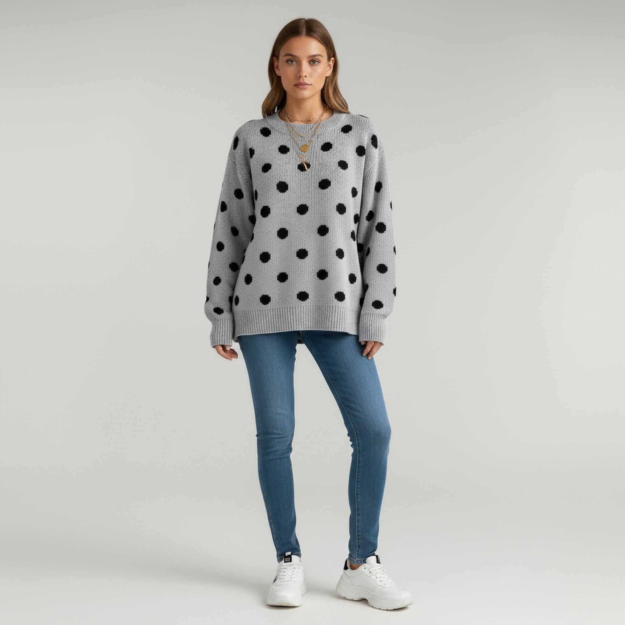 Cozy Knit Sweater – Stylish Warmth for Autumn Outings - 1