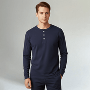 Lightweight Cotton Casual Henley Shirt - Montford & Co