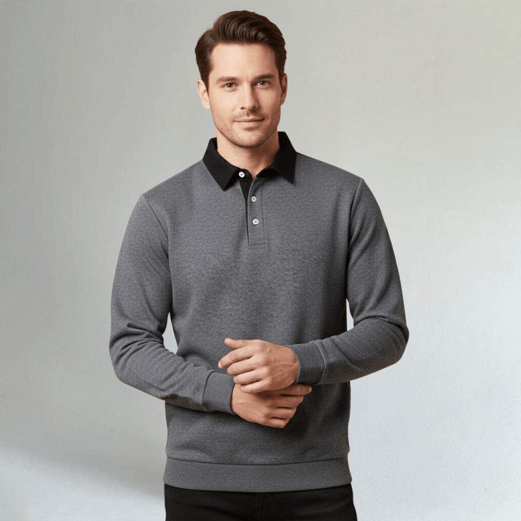 Long Sleeve Polo Shirt - Montford & Co