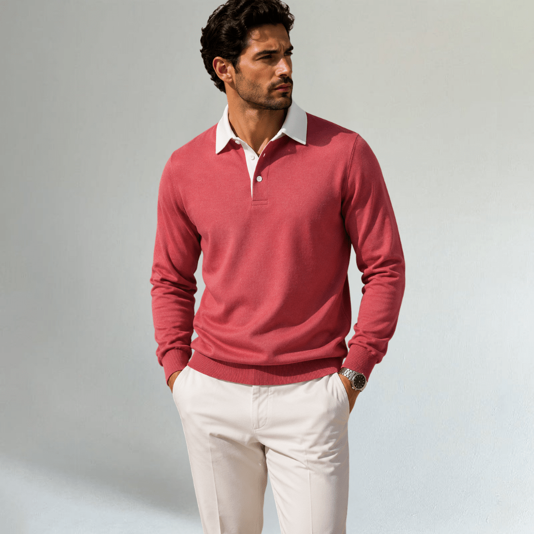 Long Sleeve Polo Shirt - Montford & Co