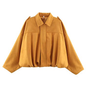 Cropped Jacket – Suede Look – Casual Street Style