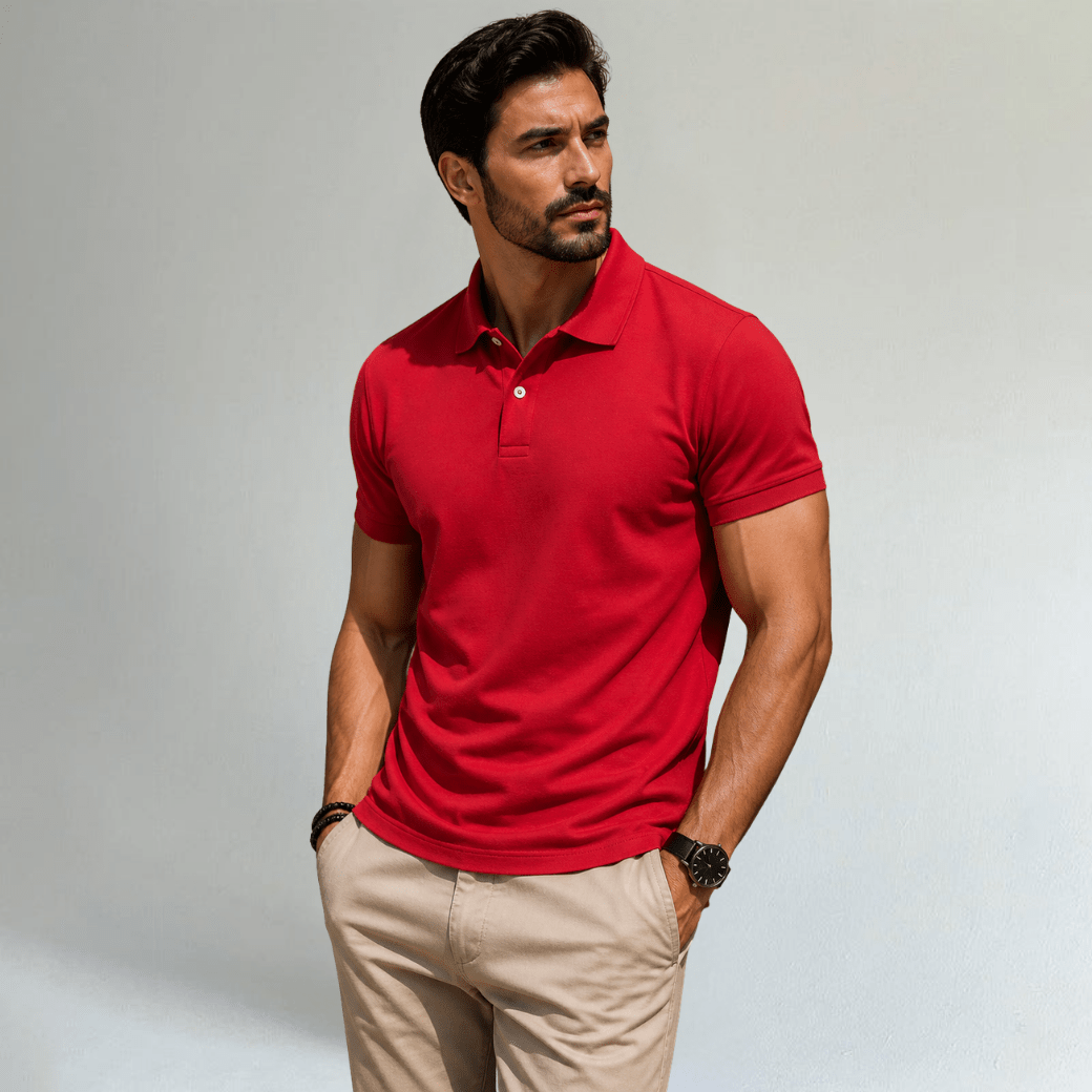 Mantova Classic Solid Trendy Fit Polo Shirt - Montford & Co