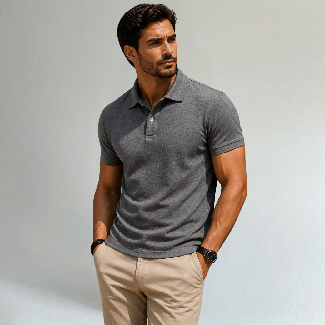 Mantova Classic Solid Trendy Fit Polo Shirt - Montford & Co