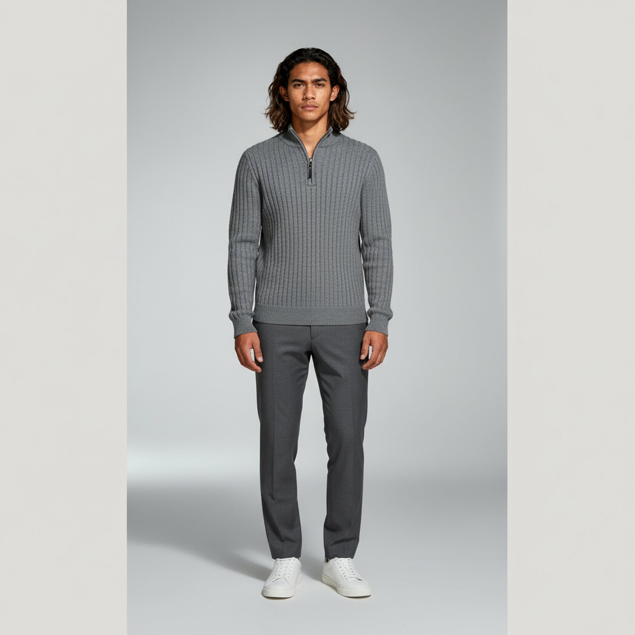 Sweater – Textured Warmth for Casual Winter Outings - 1