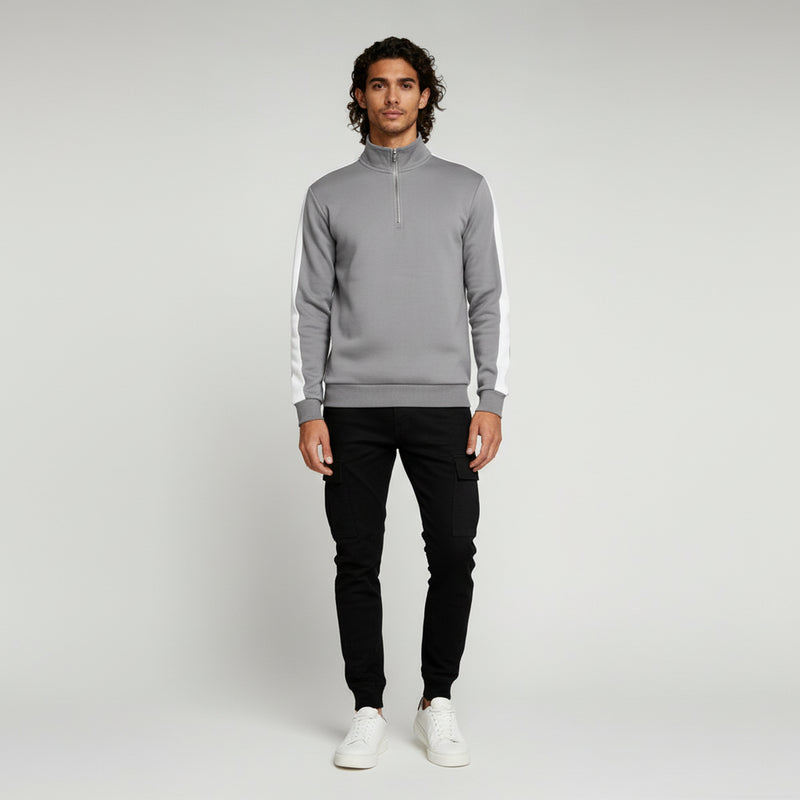 Athletic Fit Quarter Zip Sweatshirt – Comfortable Style for Active Days - 1