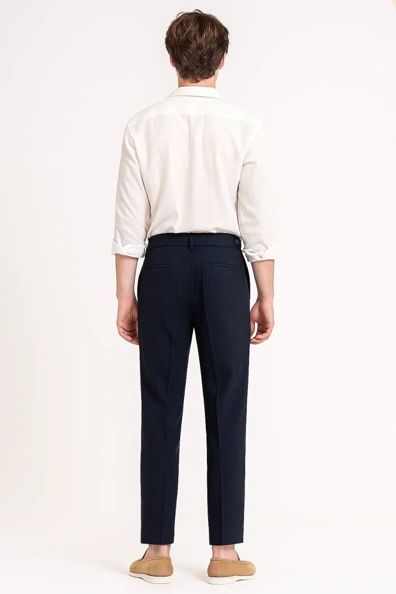 Modern Fit Trousers with Pleats - Montford & Co