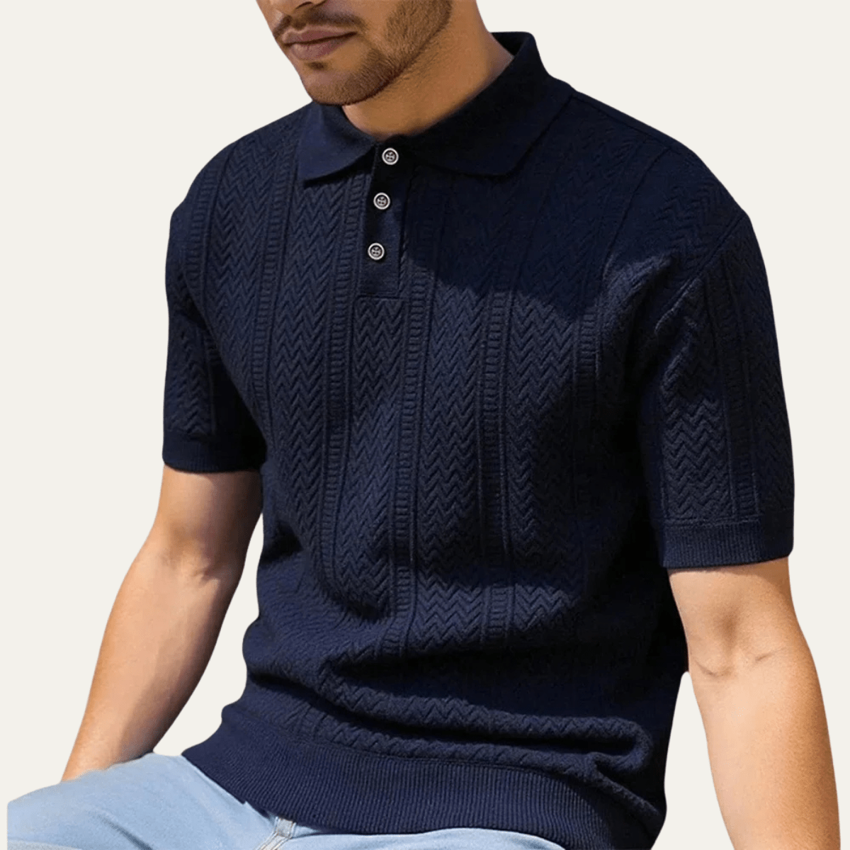Monopoli Breathable Business Knit Polo Shirt - Montford & Co