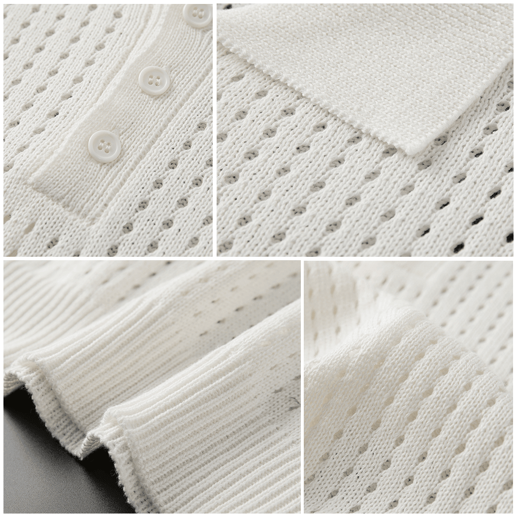 Open - Knit Polo Shirt - Montford & Co