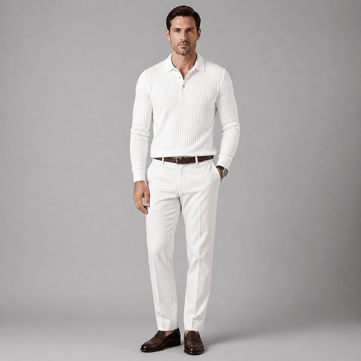 Ostuni Ribbed Business Polo Shirt - Montford & Co