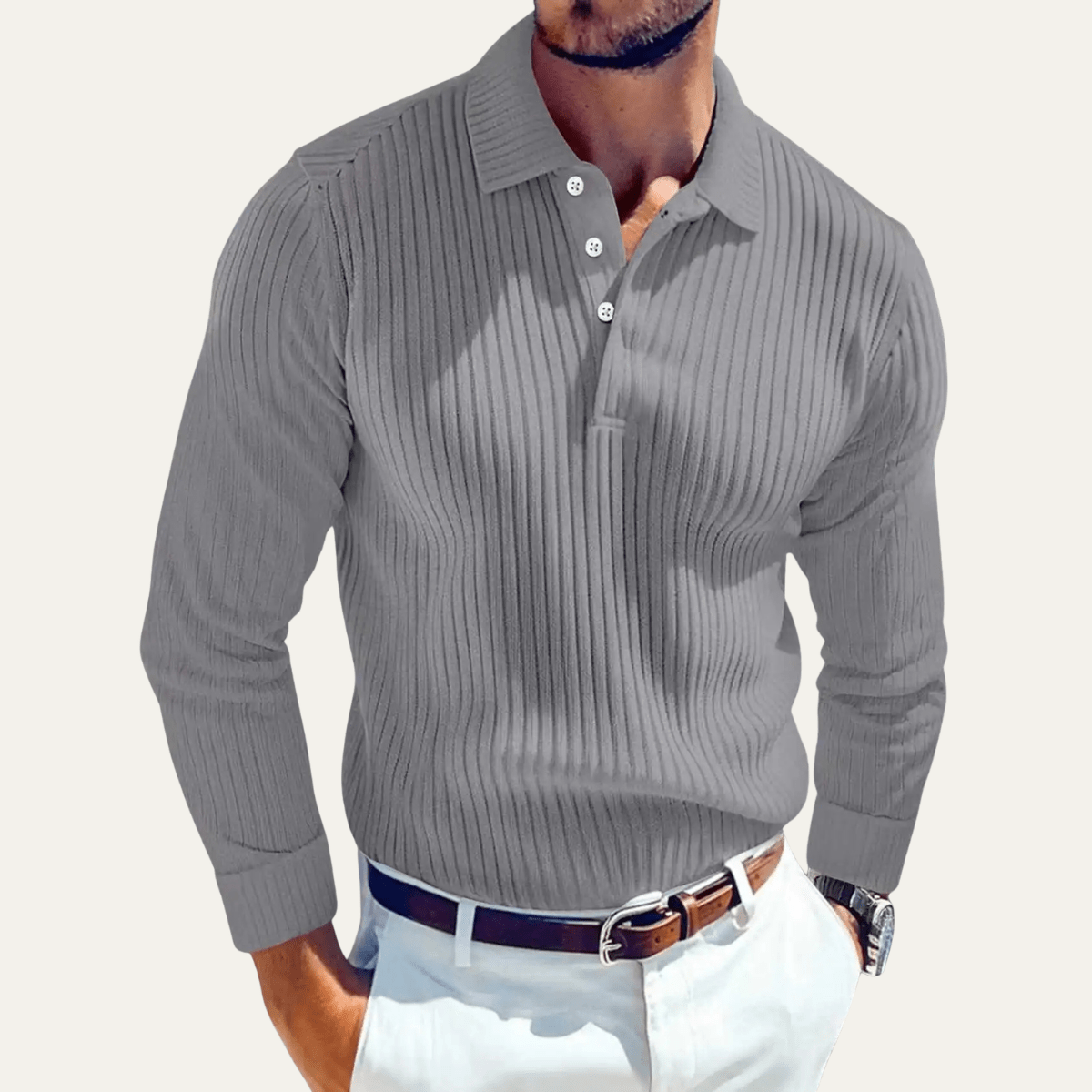 Ostuni Ribbed Business Polo Shirt - Montford & Co