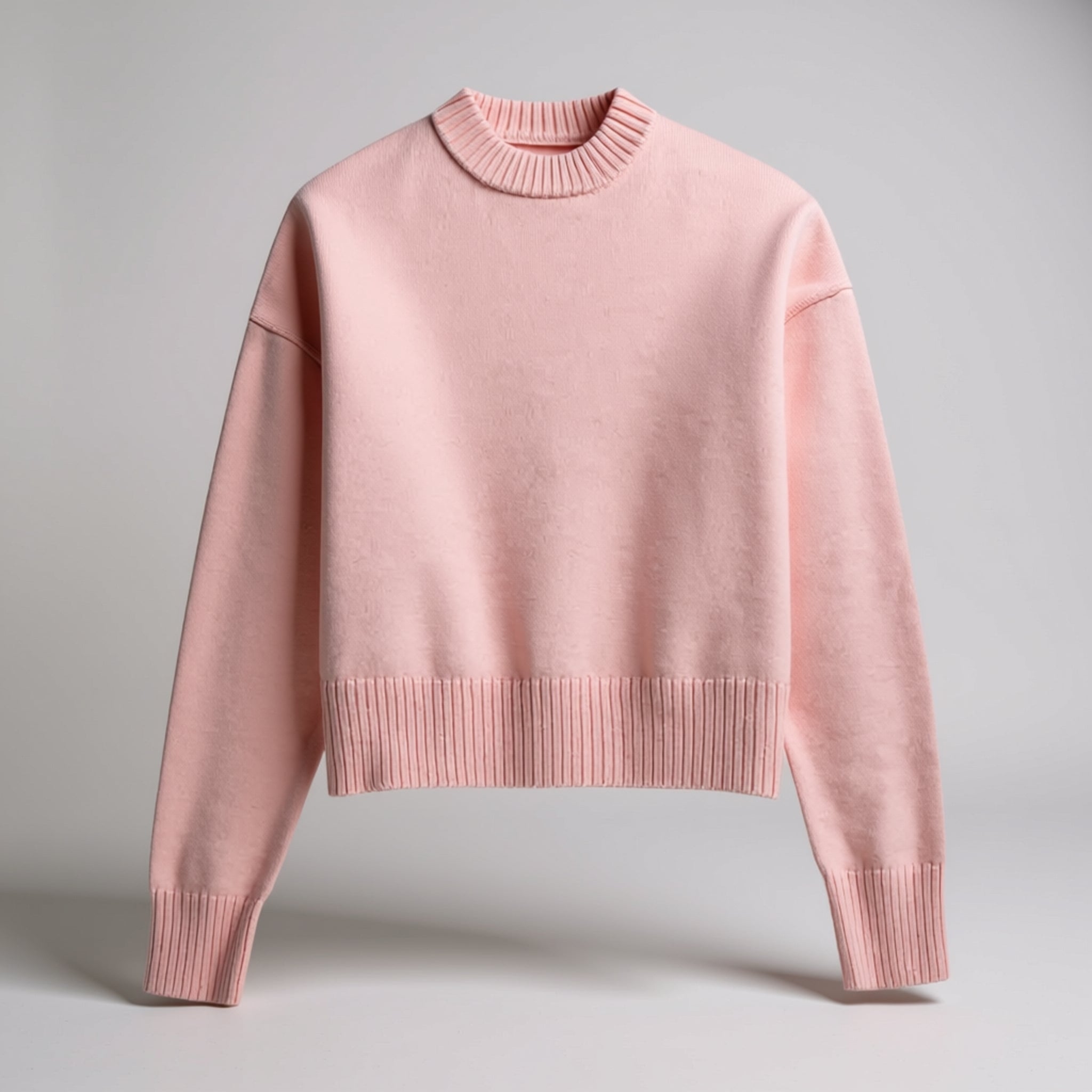 Ribbed Knit Pullover Sweater – Soft Elegance for Everyday Style - 2