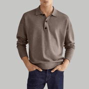 Polo Sweater Long Sleeve Classic Knit - Montford & Co
