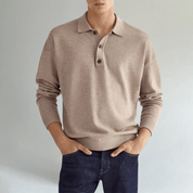 Polo Sweater Long Sleeve Classic Knit - Montford & Co