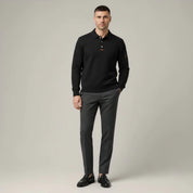 Quick Dry Long Sleeve Golf Polo Shirt - Montford & Co