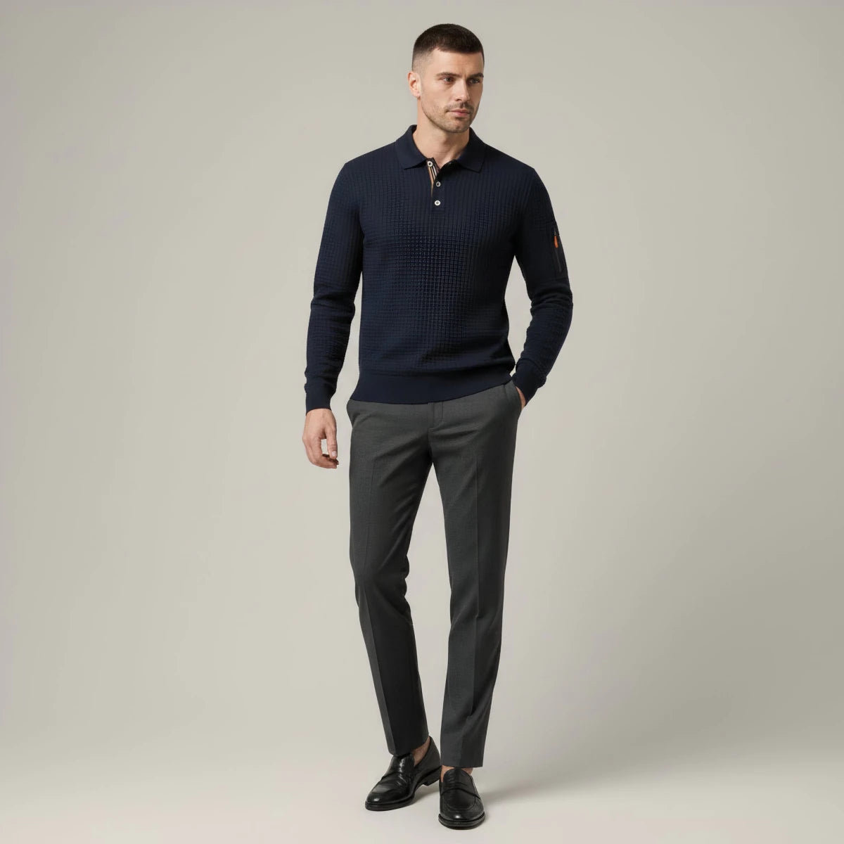 Quick Dry Long Sleeve Polo Shirt - Montford & Co