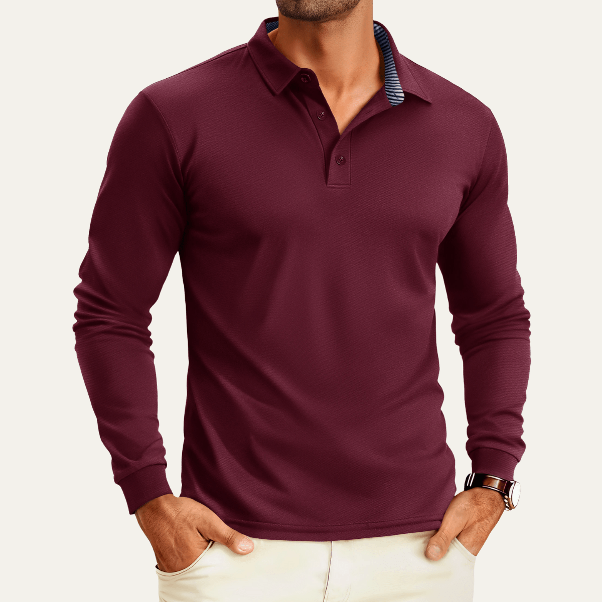 Quick Dry Long Sleeve Polo Shirt - Montford & Co