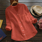 Button-Up Blouse – Relaxed Fit – Casual Everyday Style