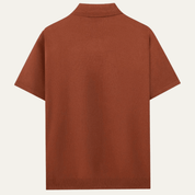 Retro Striped Knit Casual Polo Shirt - Montford & Co