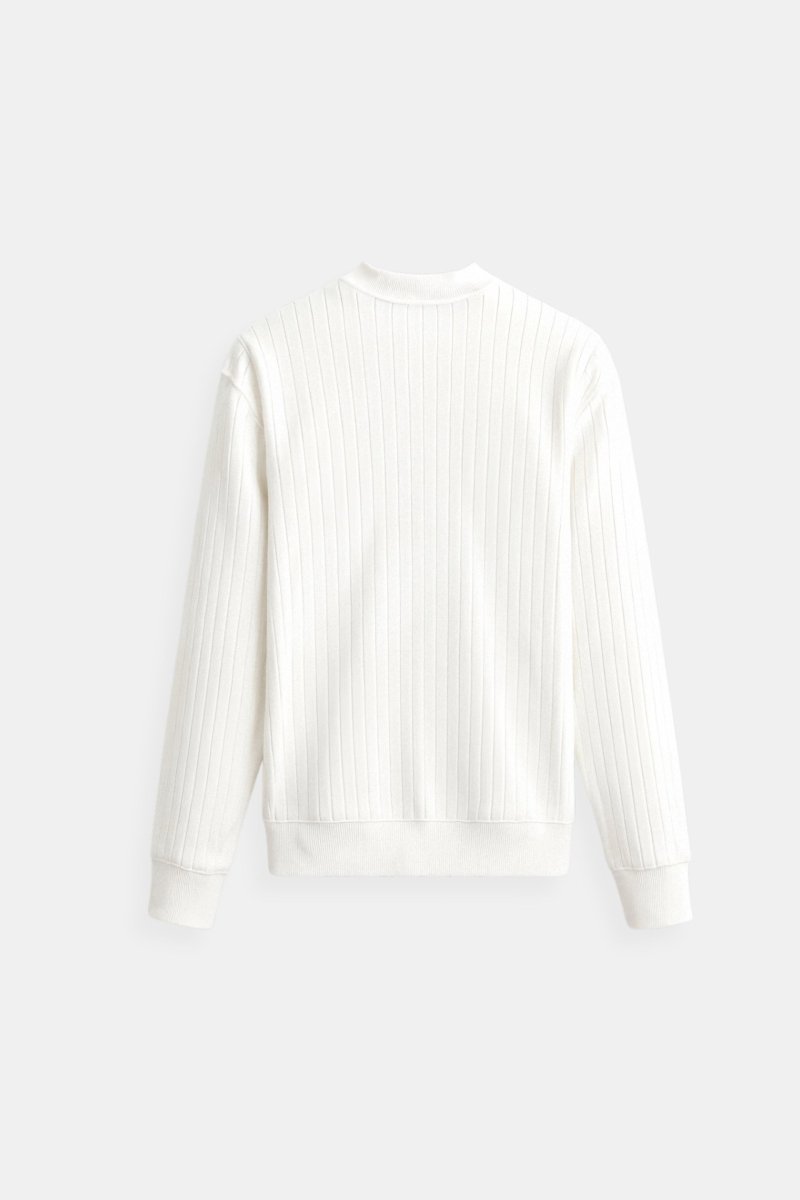 Ribbed Knit Long Sleeve Sweater - Montford & Co