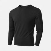 Ribbed Long Sleeve T-Shirt - Montford & Co