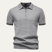 San Marino Zip Up Slim Fit Polo Shirt - Montford & Co