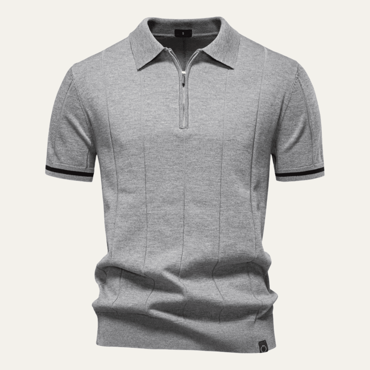 San Marino Zip Up Slim Fit Polo Shirt - Montford & Co