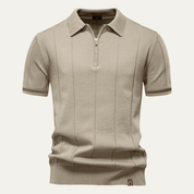 San Marino Zip Up Slim Fit Polo Shirt - Montford & Co