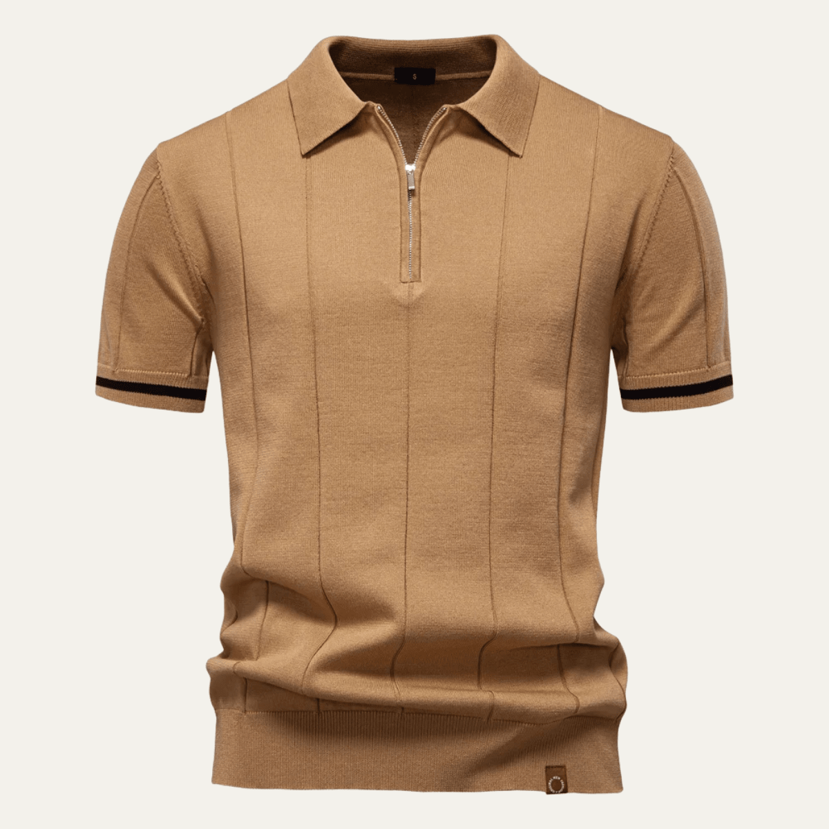 San Marino Zip Up Slim Fit Polo Shirt - Montford & Co