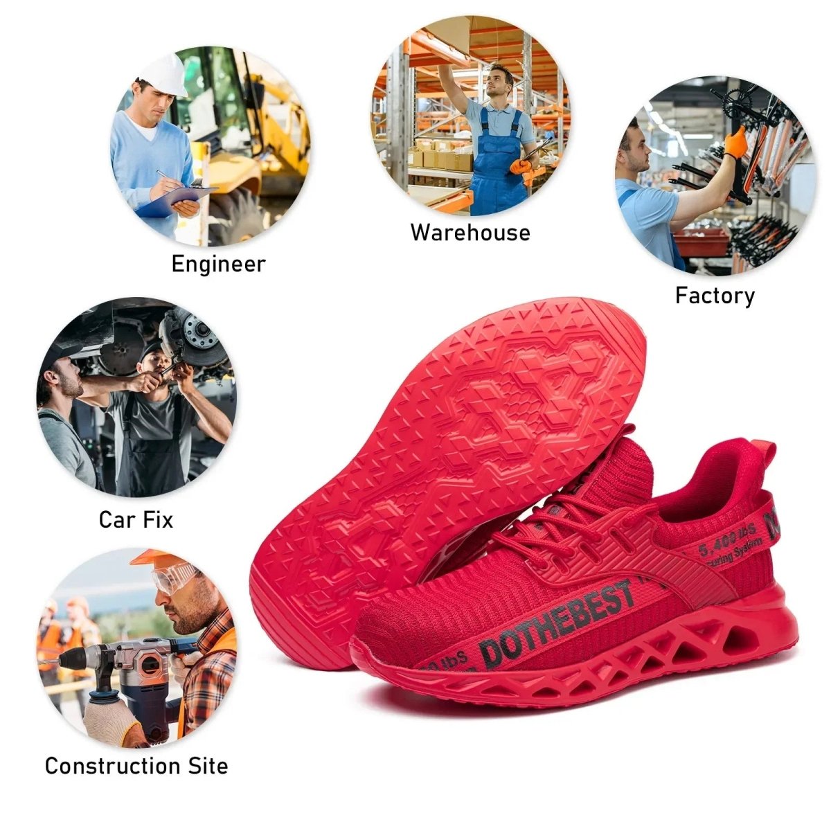 Schoenen – Heren – All Season – Sportieve Veiligheidsschoenen met Stalen Neus – Montford Co - Montford & Co