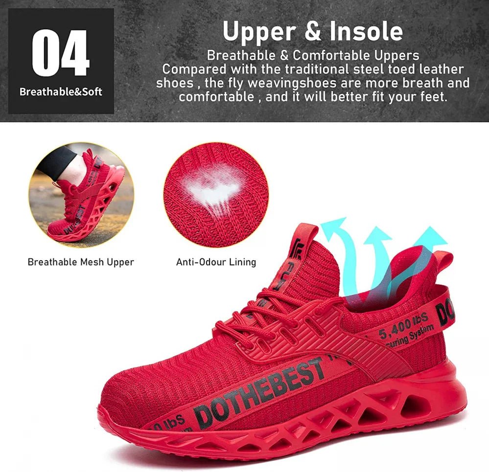 Schoenen – Heren – All Season – Sportieve Veiligheidsschoenen met Stalen Neus – Montford Co - Montford & Co
