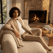 Set – Mens – Autumn & Winter – Soft Comfort Merino Wool Two Piece Lounge Set – Montford Co - Montford & Co