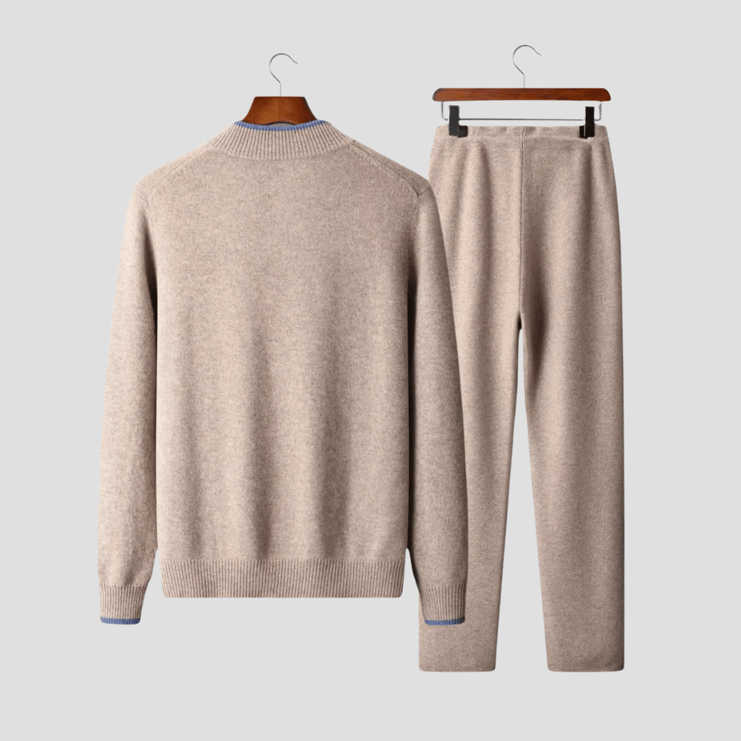 Set – Mens – Autumn & Winter – Soft Comfort Merino Wool Two Piece Lounge Set – Montford Co - Montford & Co