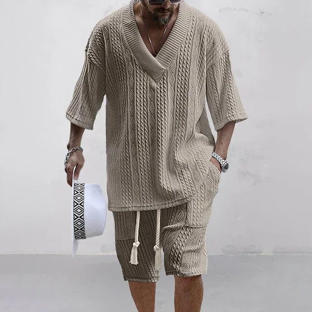 Set – Mens – Spring & Summer – Casual Shorts And T-Shirt Set – Montford Co - Montford & Co