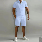 Set – Mens – Spring & Summer – Heren Polo Shirt en Short – Montford Co - Montford & Co