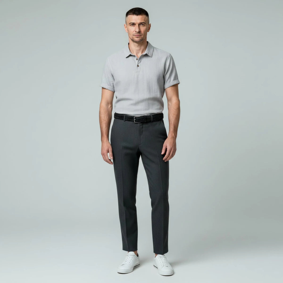 Short Sleeve Casual Polo Shirt - Montford & Co