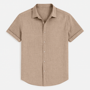Short Sleeve Linen Shirt - Montford & Co