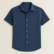 Short Sleeve Linen Shirt - Montford & Co