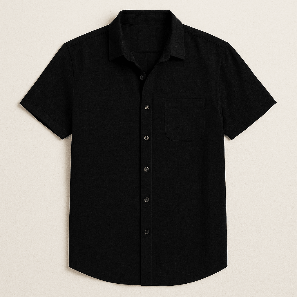 Short Sleeve Linen Shirt - Montford & Co