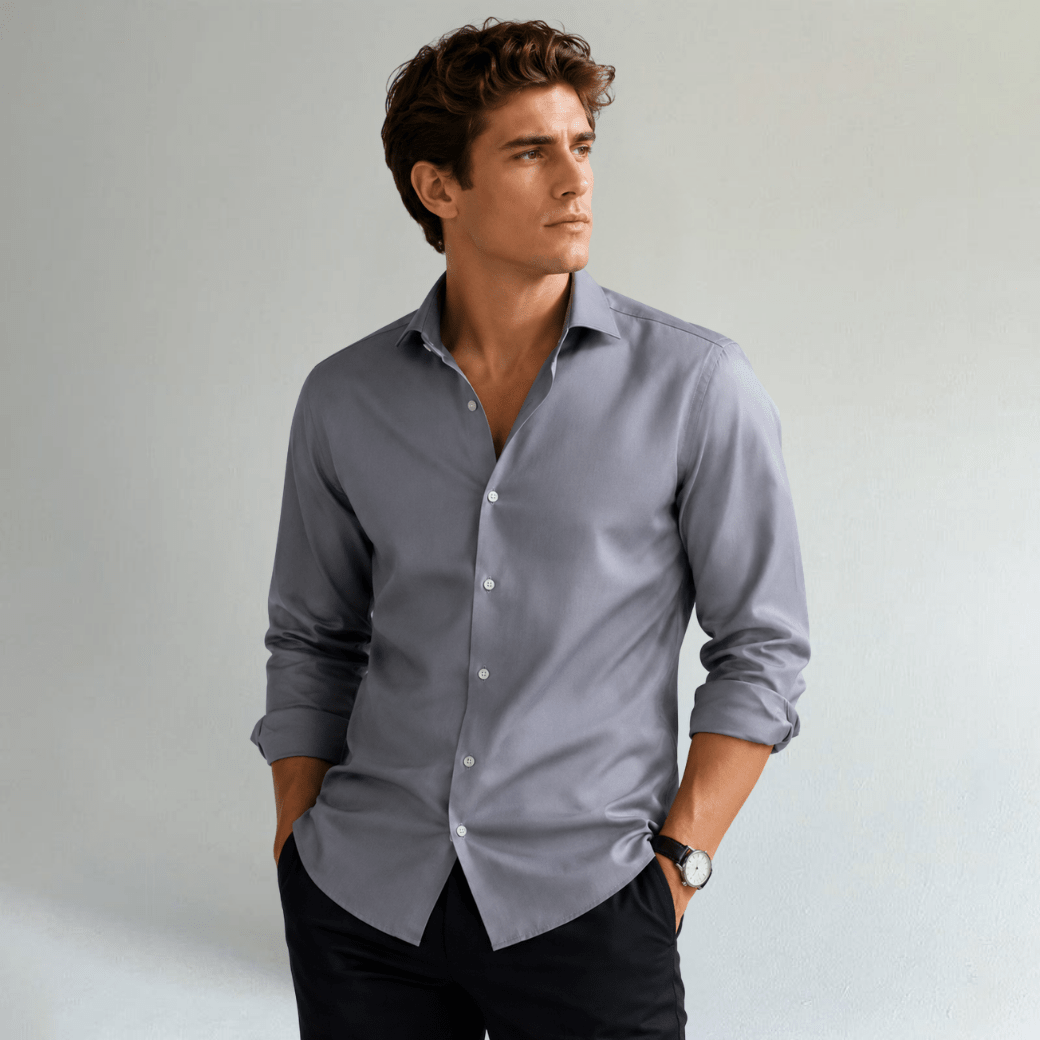 Slim Fit Business Stretch Dress Shirt - Montford & Co