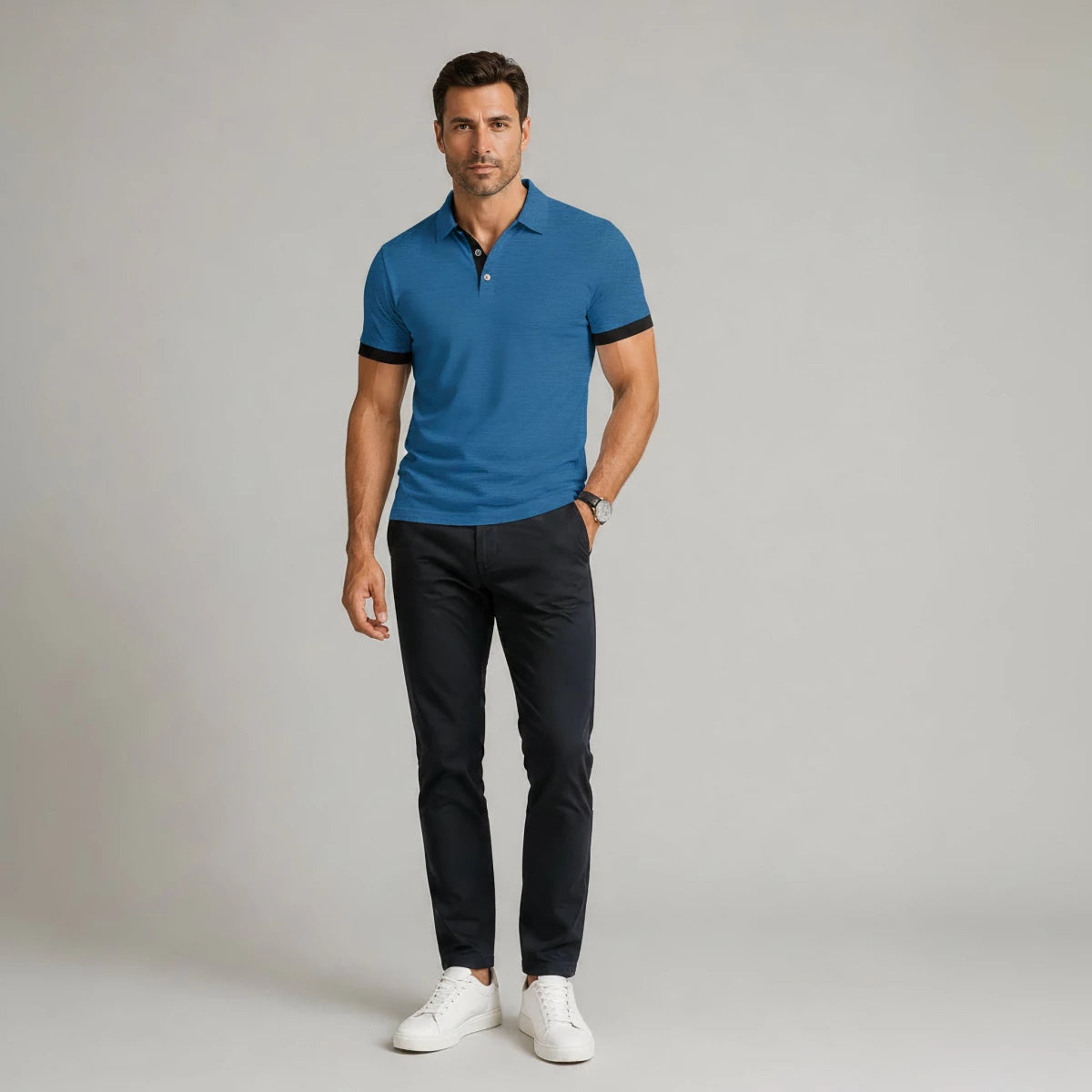 Slim Fit Casual Polo Shirt - Montford & Co