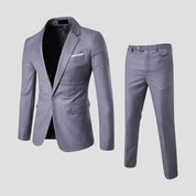 Slim Fit Two Piece Suit - Montford & Co