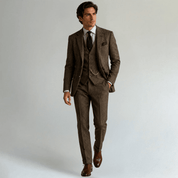 Suit Set Three - Piece Tweed Tuxedo - Montford & Co
