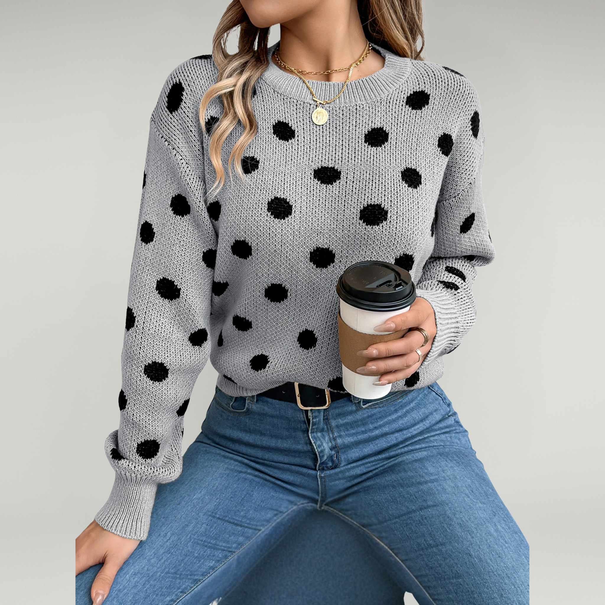 Cozy Knit Sweater – Stylish Warmth for Autumn Outings - 3