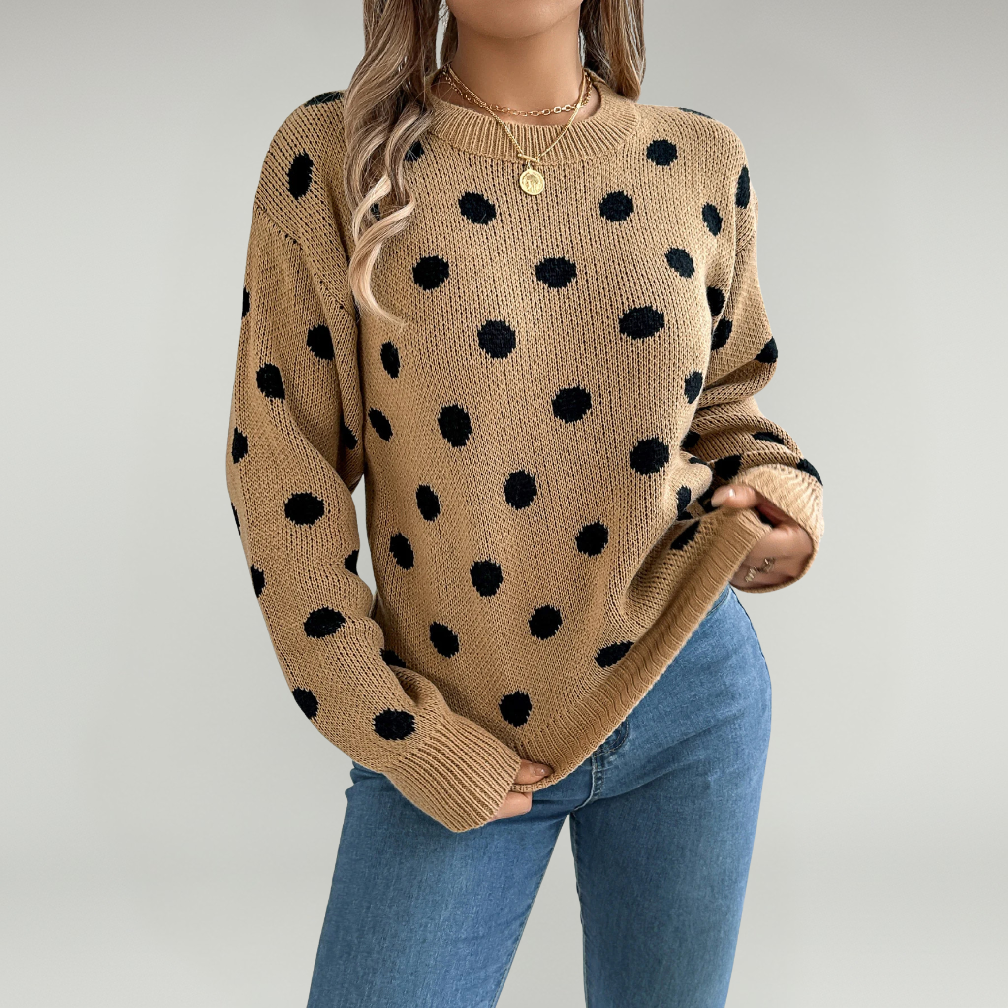 Cozy Knit Sweater – Stylish Warmth for Autumn Outings - 4