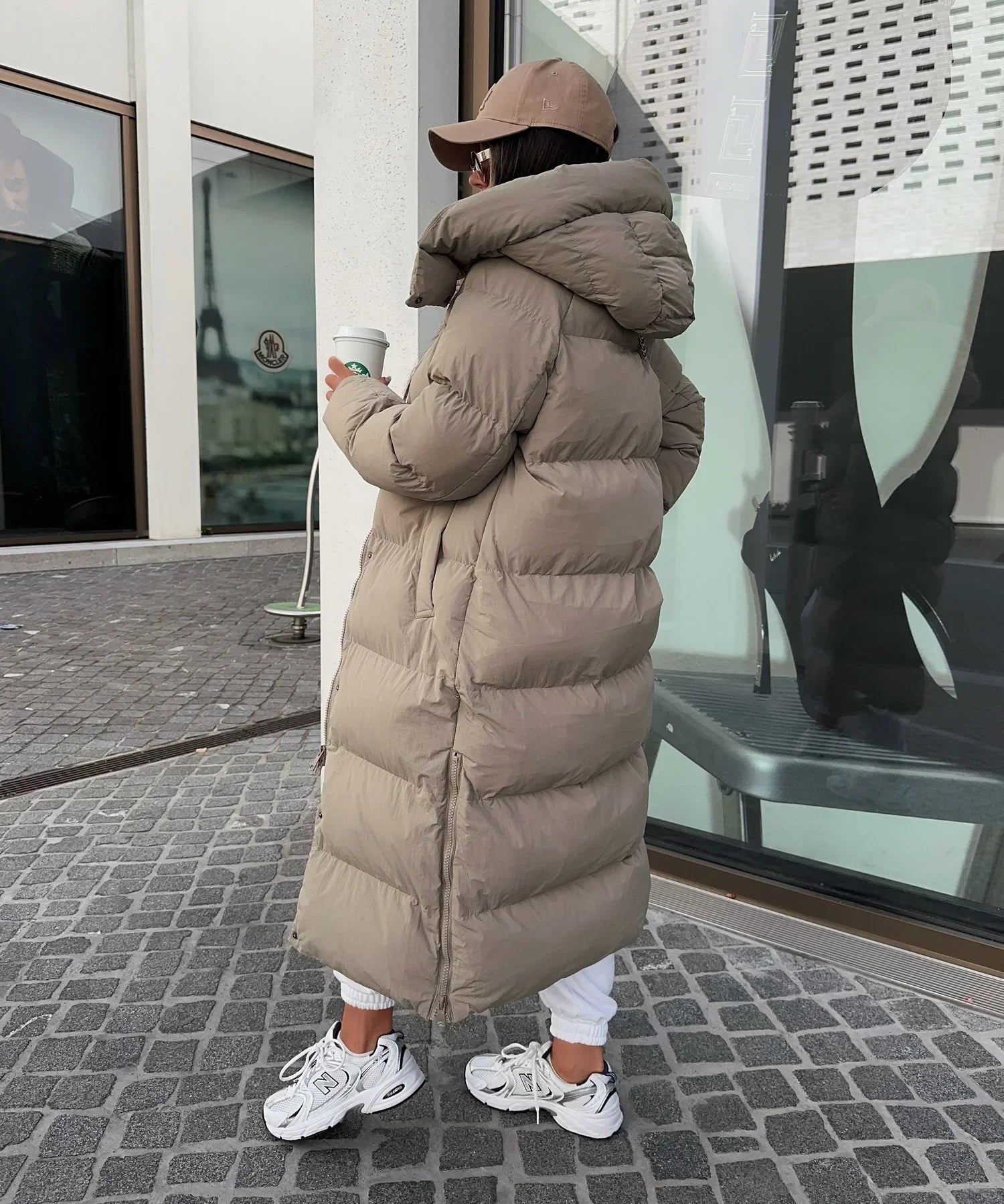 Puffer Coat – Longline Quilted Design – Winter Warmth Style