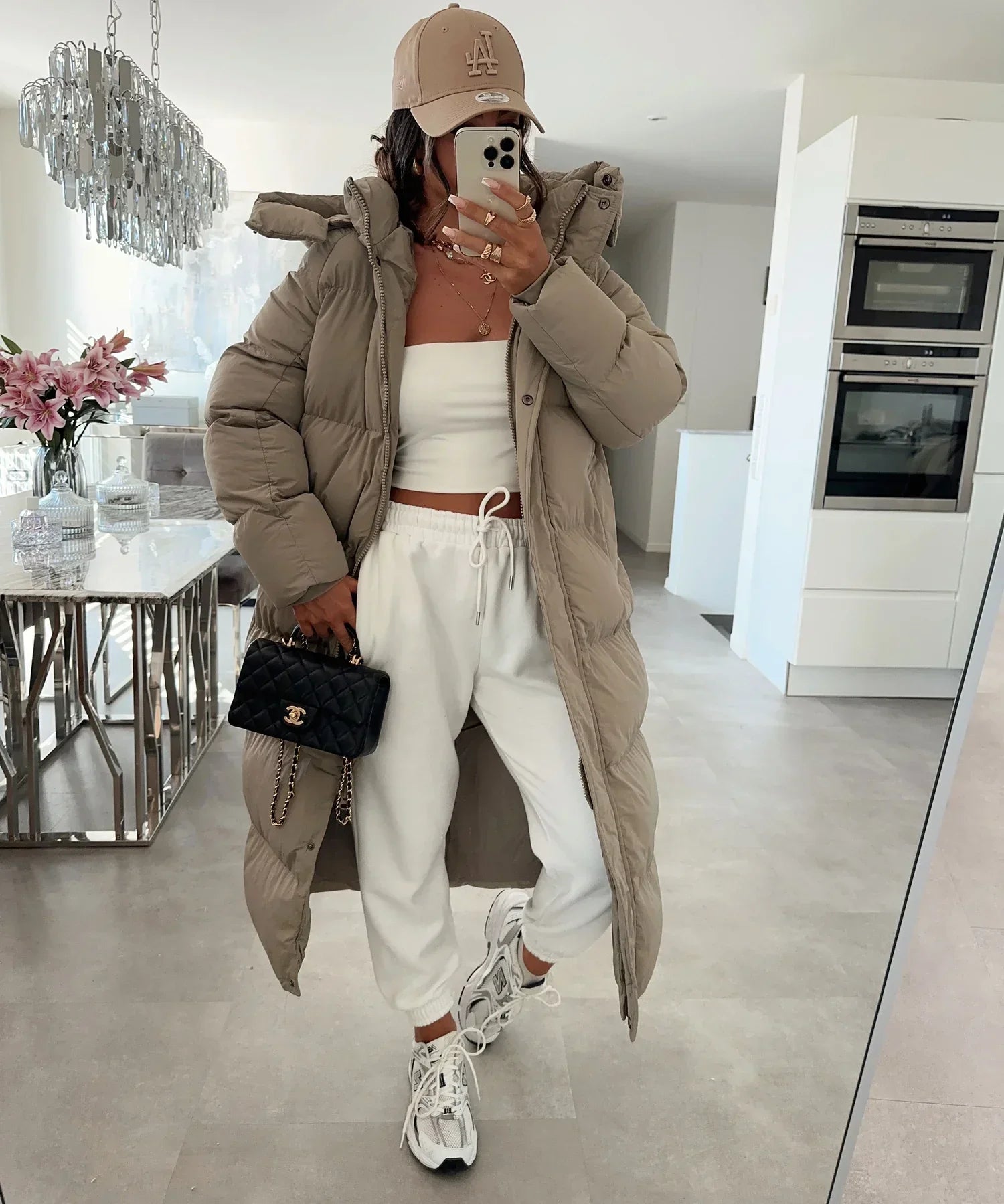 Puffer Coat – Longline Quilted Design – Winter Warmth Style