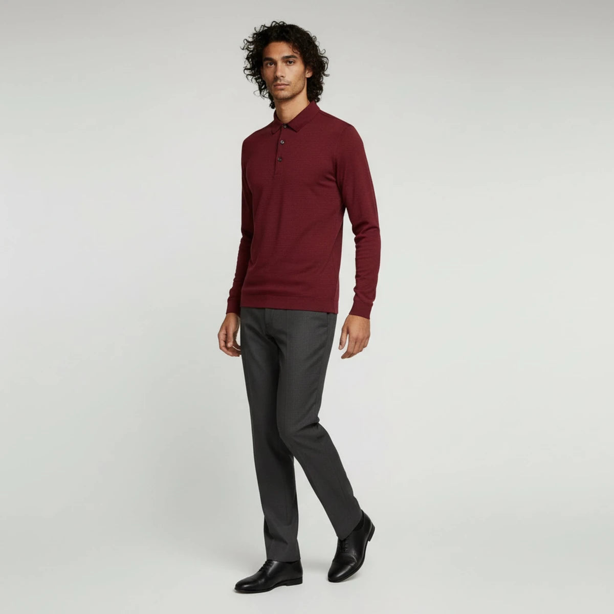 Textured Knit Polo - Montford & Co